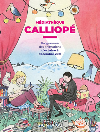 Photo : couverture des animations de la médiathèque calliopé de Terres de Montaigu 2021