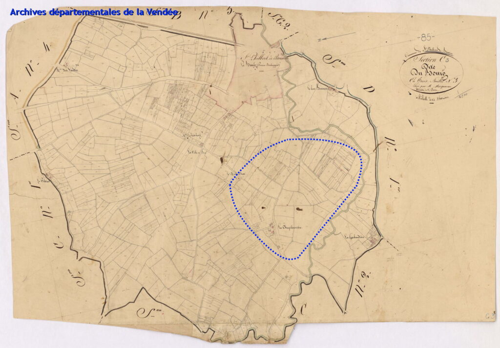 Cadastre 1837 carrière Saint Philbert de Bouaine